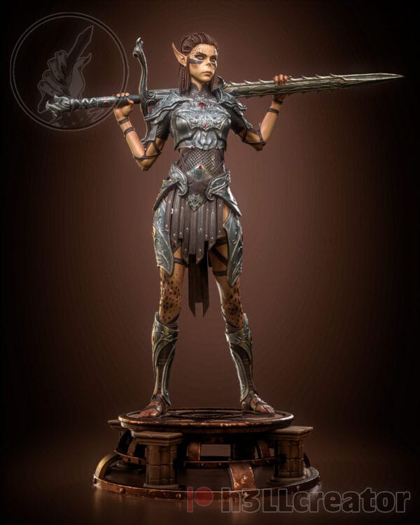 Statua Lae'zel | Dipinta a mano - immagine 2