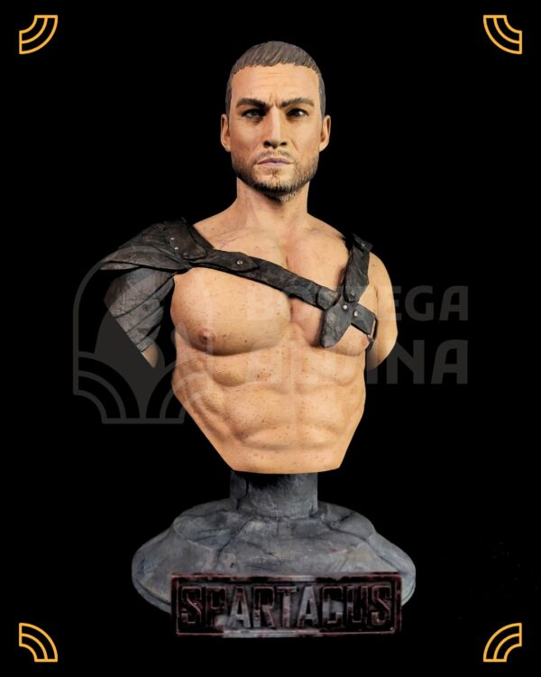 Busto in resina ispirato a Spartacus (Andy Whitfield)