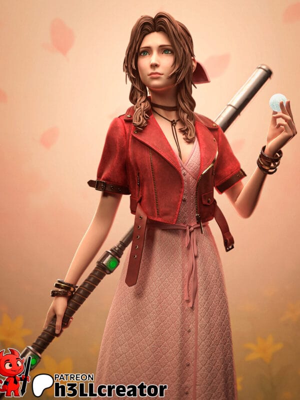 Statua Aerith (Ver.1) | Dipinta a mano
