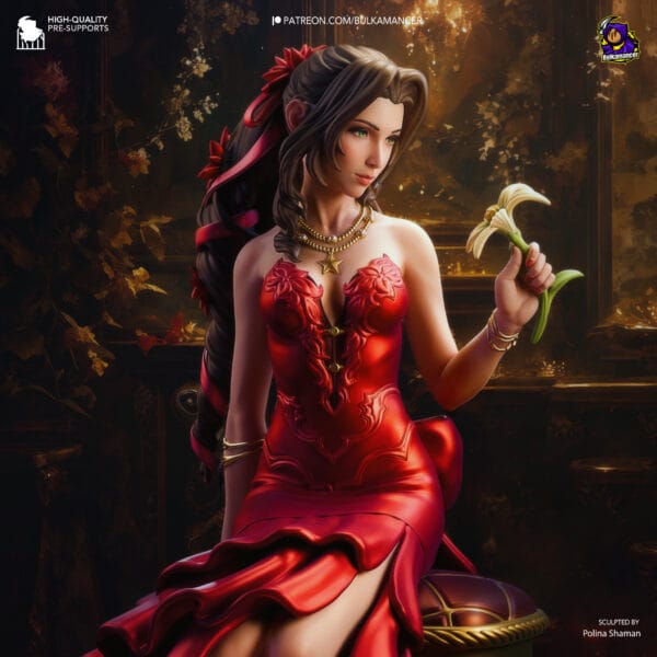 Statua Aerith (Ver.2) | Dipinta a mano