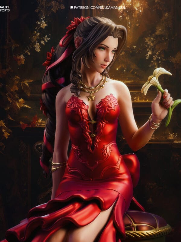 Statua Aerith (Ver.2) | Dipinta a mano