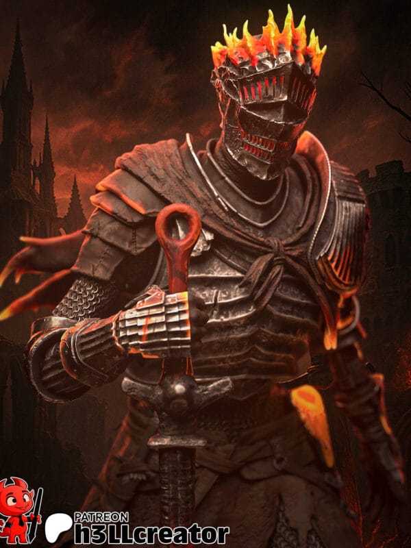 Statua Soul of Cinder | Dipinta a mano