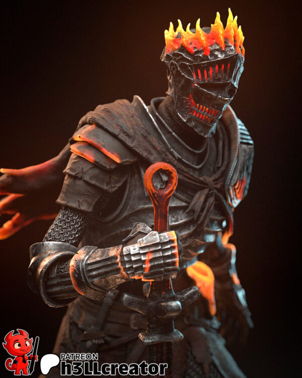 Statua Soul of Cinder | Dipinta a mano - immagine 2